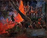 Fire Dance by Paul Gauguin